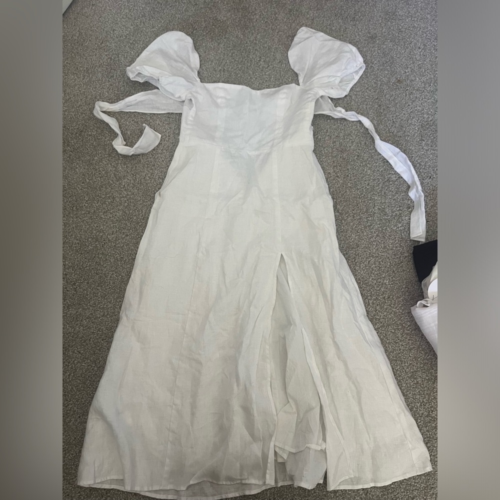 White Reformation dress
